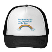 Because every day is Straight Pride day Hats