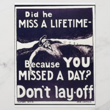 Because You Missed A Day? Don't Lay Off Full Color Flyer