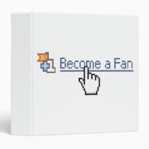 Become a Fan 3 Ring Binder