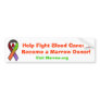 Become a Marrow Donor Bumper Sticker