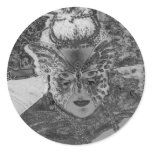 Becoming the Obsidian Butterfly Round Sticker