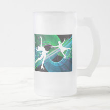Bedazzled Figure Skaters Ice Skating Coffee Mug