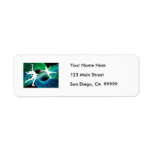 Bedazzled Figure Skaters Ice Skating Labels