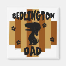 Bedlington Dad Magnet