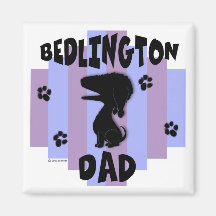 Bedlington Dad Magnet