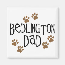 Bedlington Dad Magnets