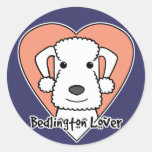 Bedlington Lover Round Sticker