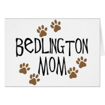 Bedlington Mom Greeting Cards