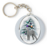 Bedlington Terrier Christmas Gifts Key Chain
