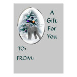 Bedlington Terrier Christmas Gifts, Name Tags business cards