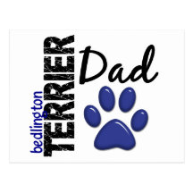 Bedlington Terrier Dad 2 Post Cards