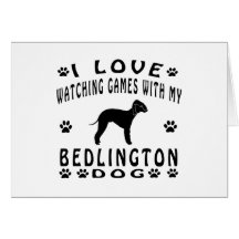 Bedlington Terrier designs Greeting Card
