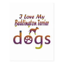Bedlington Terrier designs Postcards