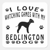 Bedlington Terrier designs Sticker
