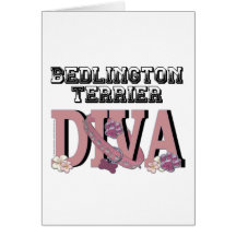 Bedlington Terrier DIVA Cards