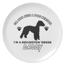 bedlington terrier  Dog Daddy Party Plates