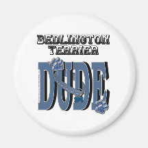 Bedlington Terrier DUDE Fridge Magnet