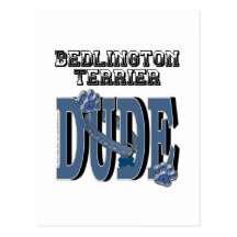 Bedlington Terrier DUDE Postcards