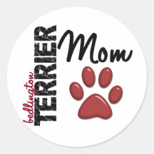 Bedlington Terrier Mom 2 Sticker
