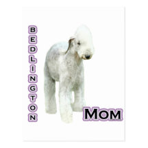 Bedlington Terrier Mom 4 Post Cards