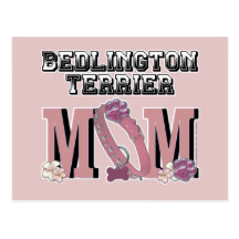 Bedlington Terrier MOM Post Card