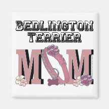 Bedlington Terrier MOM Refrigerator Magnets