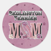 Bedlington Terrier MOM Stickers
