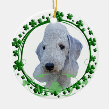 Bedlington Terrier St. Patrick's Day Ornament