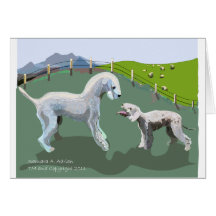 Bedlington Terriers - Meeting your Hero Cards