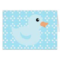 Bedotted Duck in Blue Card
