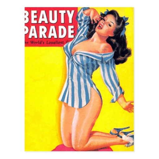 Bedtime Pinup Post Card