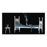 Bedtime X-Ray Skeleton Black Blue photo cards