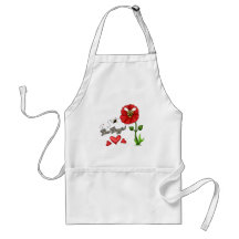 Bee Boppin Bee on Flower Aprons