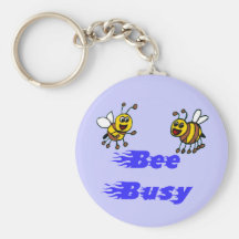 Bee busy keychain