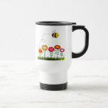 Bee Buzzing a Flower Garden Mugs