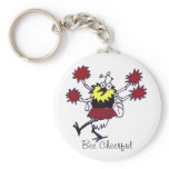Bee Cheerful Keychain