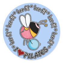 bee fit - pilates stickers