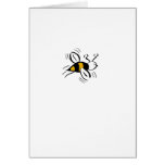 Bee Free Honey and Black Mini Greeting Card