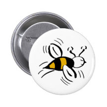 Bee Free Honey and Black Pin