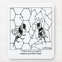 Bee Geometry Mouse Pad