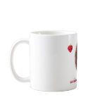 Bee girl with kawaii strawberry mug