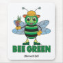 BEE Green Mouse Pad