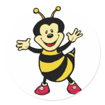 Bee Guy stickers