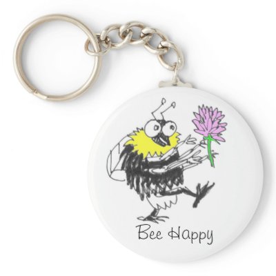 Bee Happy keychain by BBCT_UK