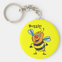 Bee Happy Keychain