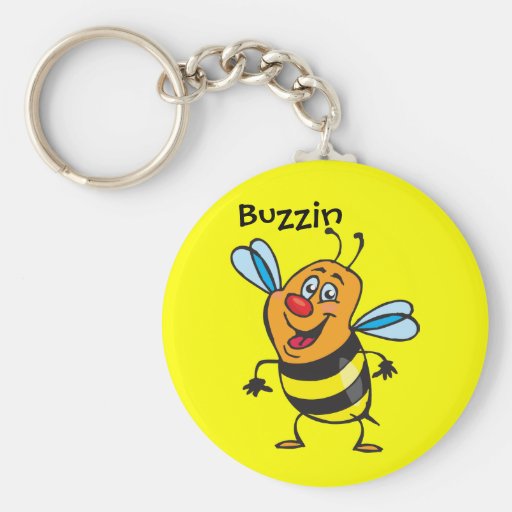 Bee Happy Keychain