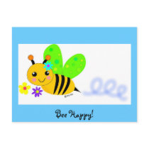 Bee Happy Post Card