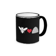 Bee Heart Hive Coffee Mug