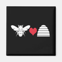 Bee Heart Hive Magnets