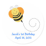 BEE HOP Baby Shower or Birthday Favour Stickers